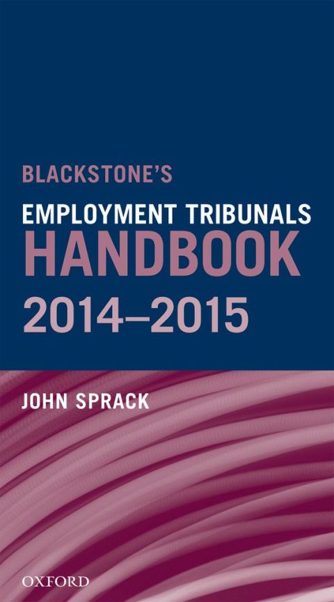 Book Blackstone's Employment Tribunals Handbook 2014-15 free
