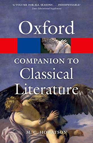 Book The Oxford Companion to Classical Literature (Oxford Quick Reference) free