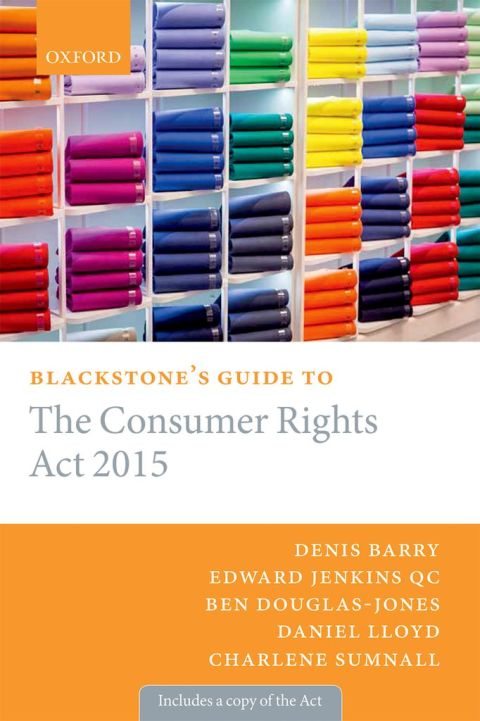 Book Blackstone's Guide to the Consumer Rights Act 2015 (Blackstone's Guides) free