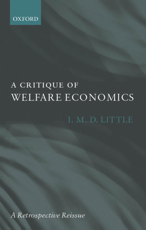 Book A Critique of Welfare Economics free