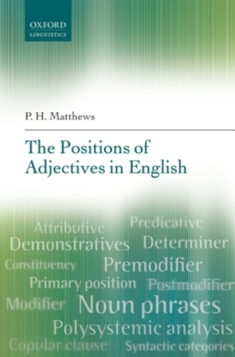 Book The Positions of Adjectives in English free