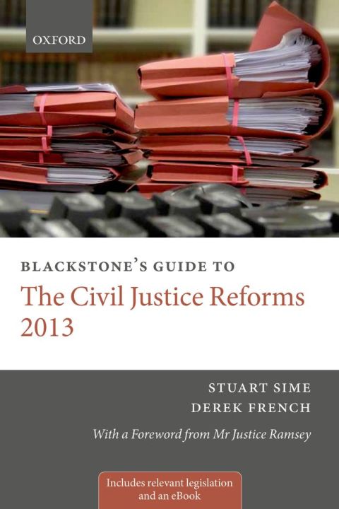 Book Blackstone's Guide to the Civil Justice Reforms 2013 (Blackstone's Guides) free