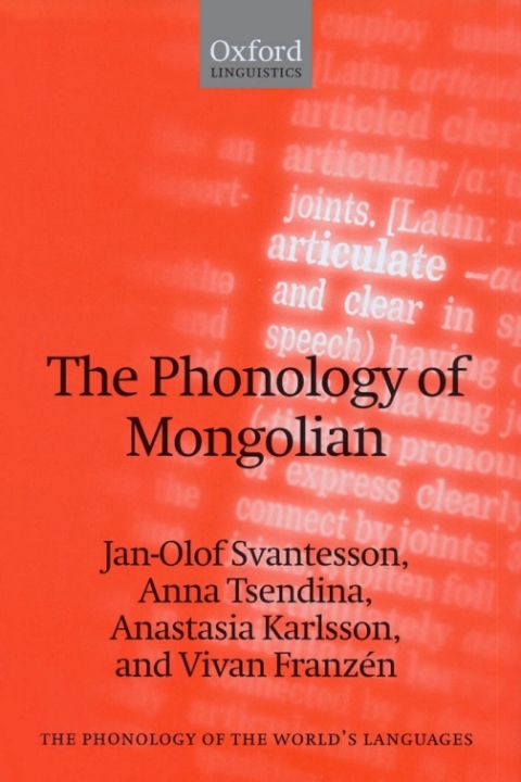 Book The Phonology of Mongolian (The Phonology of the World's Languages) free