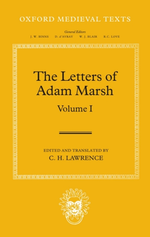 Book The Letters of Adam Marsh (Oxford Medieval Texts) free