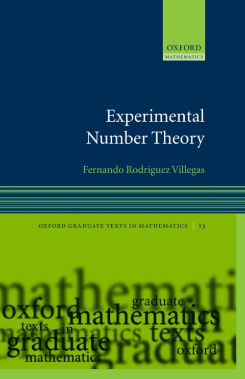 Book Experimental Number Theory (Oxford Graduate Texts in Mathematics Book 13) free