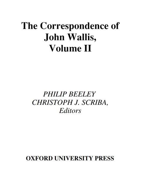 Book The Correspondence of John Wallis (1616-1703) free