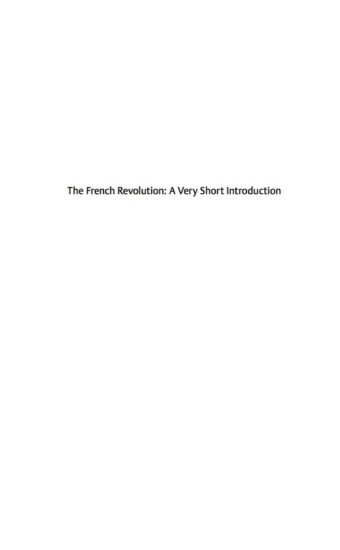 Book The French Revolution: A Very Short Introduction free