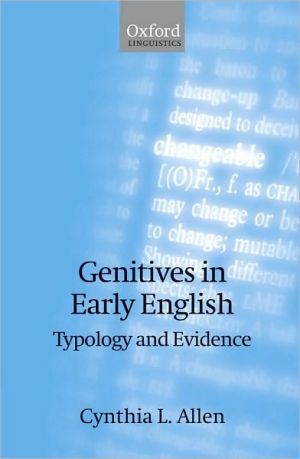 Book Genitives in Early English free