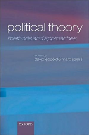 Book Political Theory: Methods and Approaches free