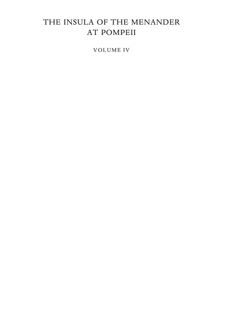 Book The Insula of the Menander at Pompeii: Volume IV: The Silver Treasure free