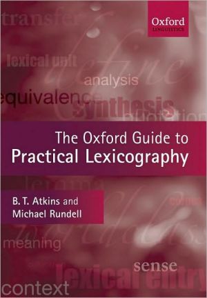 Book The Oxford Guide to Practical Lexicography (Oxford Linguistics) free
