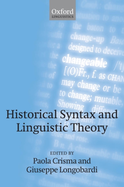 Book Historical Syntax and Linguistic Theory free