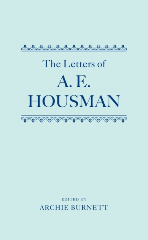 Book The Letters of A. E. Housman: Two-volume set free