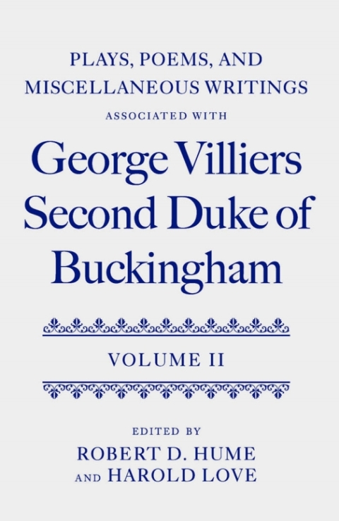 Book Plays, Poems, and Miscellaneous Writings associated with George Villiers, Second Duke of Buckingham free