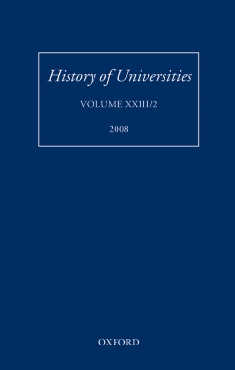 Book History of Universities: Volume XXIII/2 (History of Universities Series) free