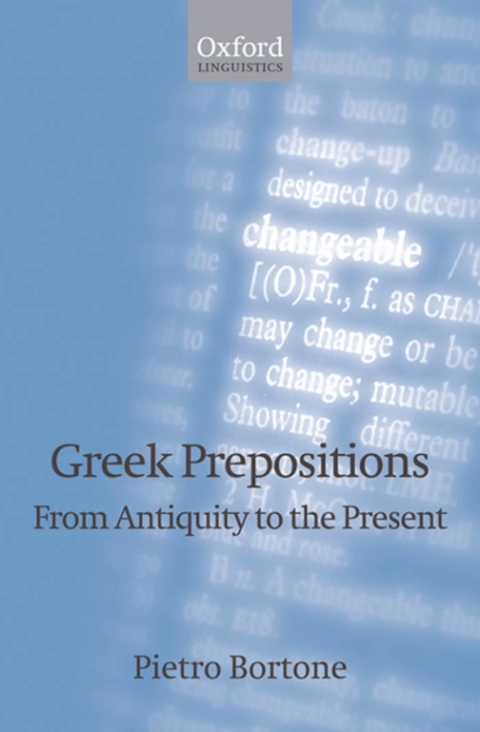 Book Greek Prepositions: From Antiquity to the Present (Oxford Linguistics) free