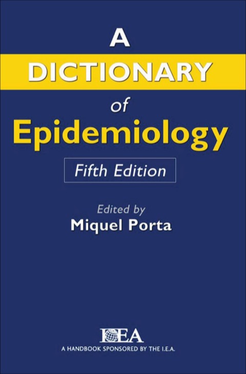 Book A Dictionary of Epidemiology free