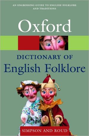 Book A Dictionary of English Folklore free