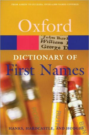 Book A Dictionary of First Names free