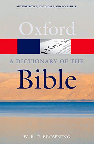 Book A Dictionary of the Bible (Oxford Quick Reference) free