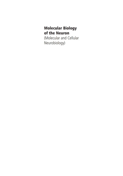 Book Molecular Biology of the Neuron free