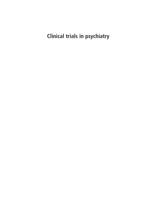 Book Clinical Trials in Psychiatry free