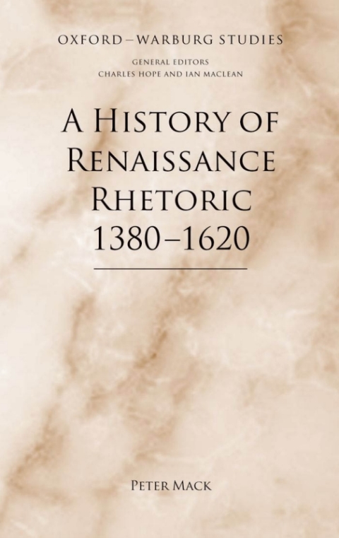 Book A History of Renaissance Rhetoric 1380-1620 free