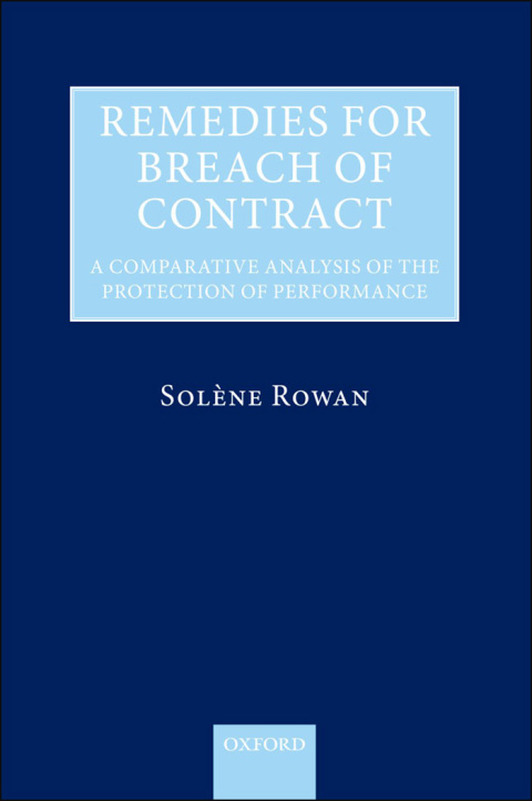 Book Remedies for Breach of Contract: A Comparative Analysis of the Protection of Performance free
