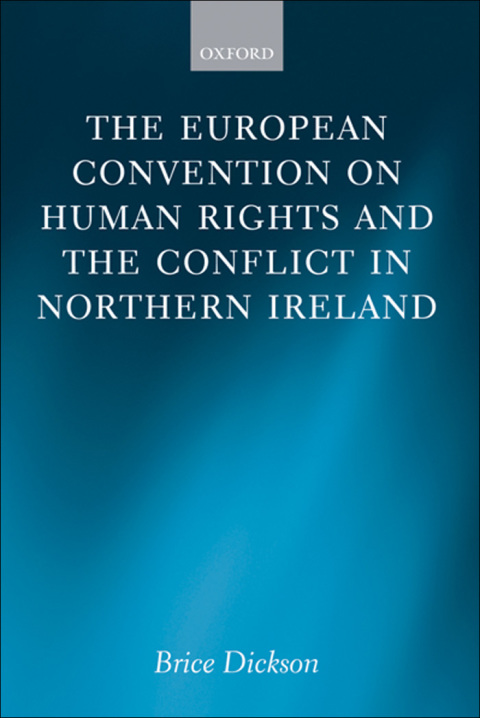 Book The European Convention on Human Rights and the Conflict in Northern Ireland free