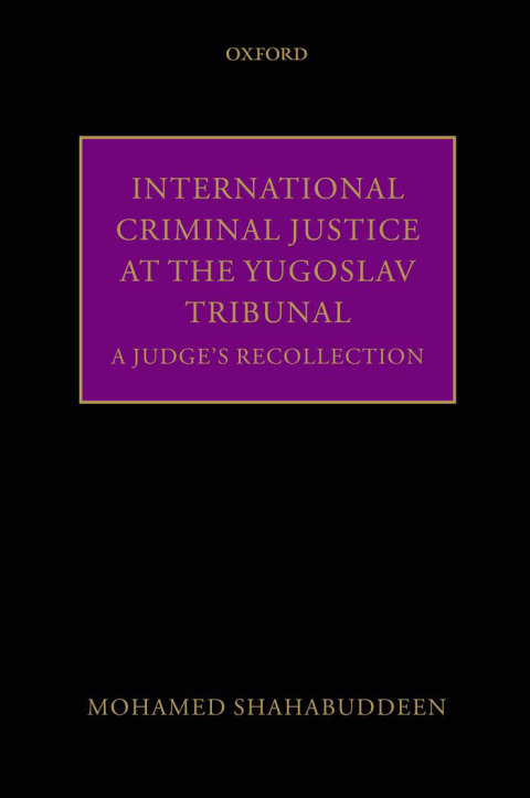 Book International Criminal Justice at the Yugoslav Tribunal free