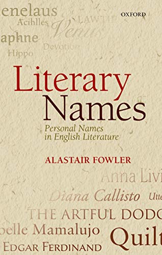 Book Literary Names: Personal Names in English Literature free