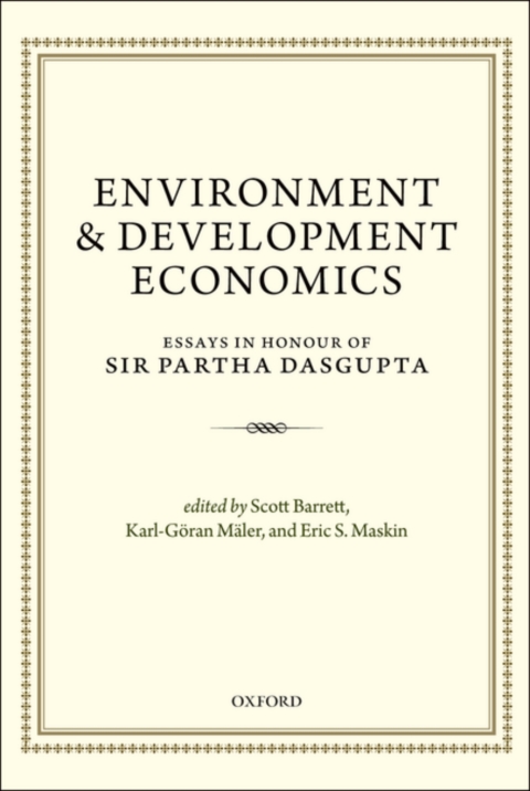 Book Environment and Development Economics: Essays in Honour of Sir Partha Dasgupta free