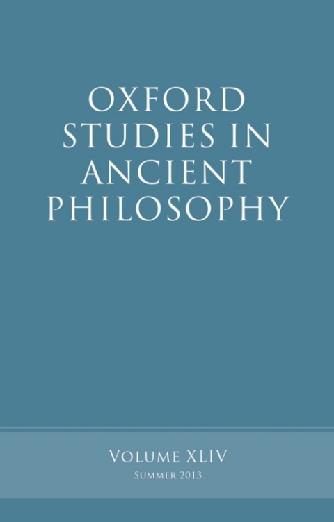 Book Oxford Studies in Ancient Philosophy, Volume 44 free