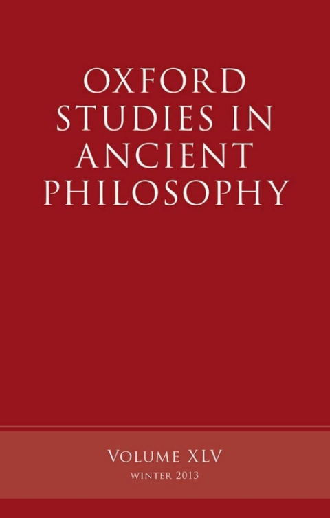 Book Oxford Studies in Ancient Philosophy, Volume 45 free