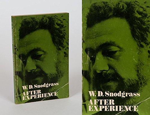 Book After experience: Poems and translations free
