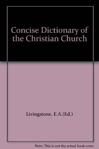 Book The Concise Oxford Dictionary of the Christian Church free