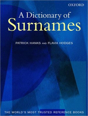 Book A Dictionary of Surnames free