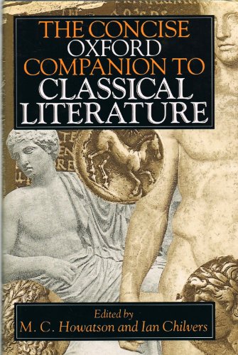 Book The Concise Oxford Companion to Classical Literature (Oxford Reference) free