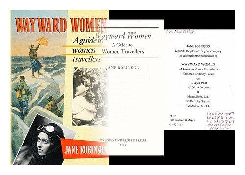 Book Wayward Women: A Guide to Women Travellers free