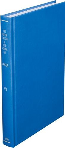 Book The British Year Book Of International Law: Volume 6: 1925 free