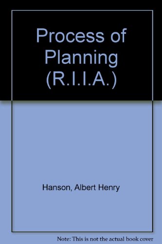 Book The Process Of Planning free