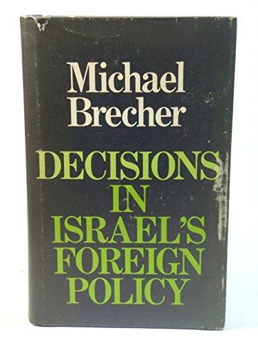 Book Decisions in Israel's foreign policy free