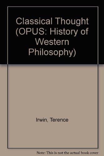 Book Classical Thought (A History of Western Philosophy, 1) free