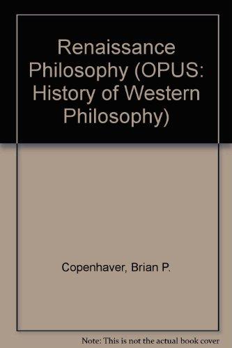 Book Renaissance Philosophy (A History of Western Philosophy, 3) free