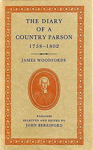 Book Diary Of A Country Parson, 1758-1802 free