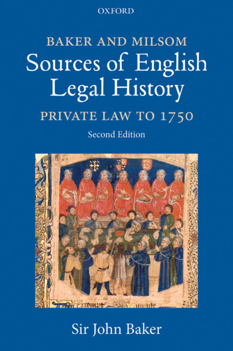 Book Baker and Milsom Sources of English Legal History free