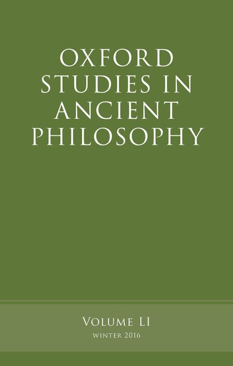 Book Oxford Studies in Ancient Philosophy, Volume 51 free