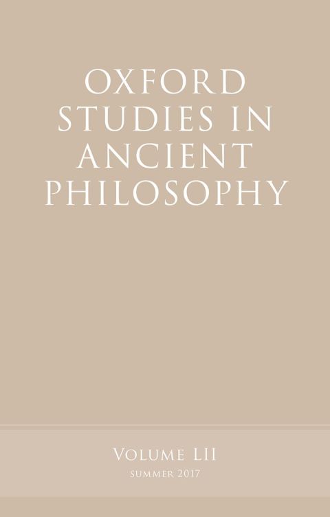 Book Oxford Studies in Ancient Philosophy, Volume 52 free