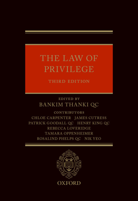 Book The Law of Privilege free