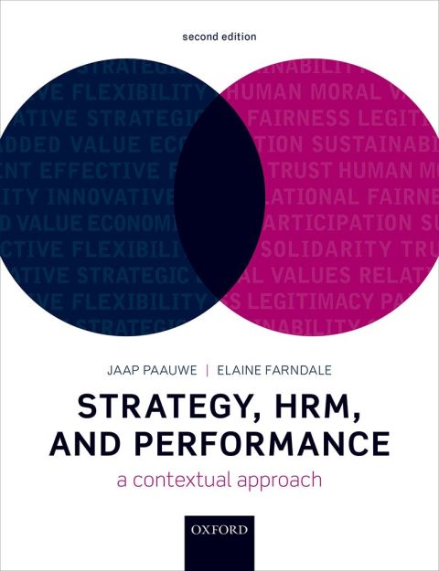 Book Strategy, HRM, and Performance: A Contextual Approach free